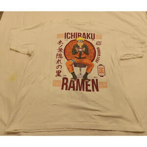 Naruto Shippuden Ichiraku Ramen Collection Graphic T-Shirt Men's XL Anime Tee